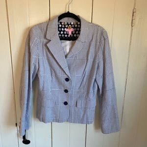 Lilly Pulitzer striped patchwork blazer size 10